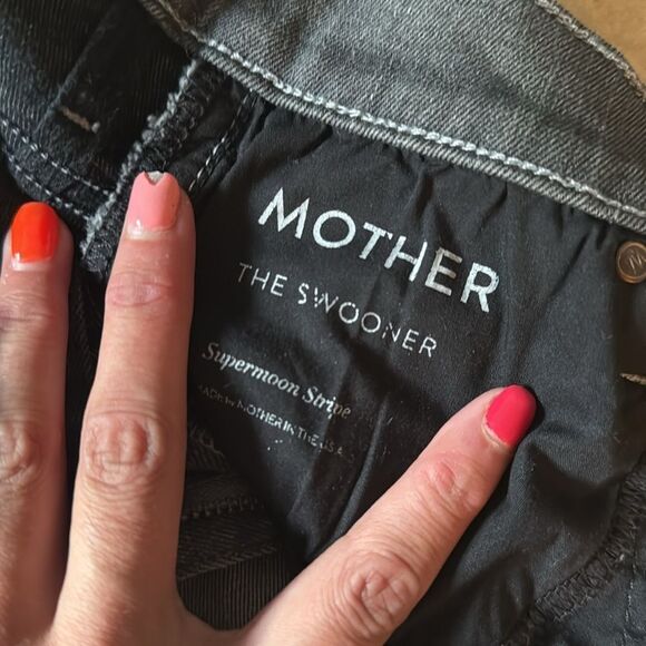 Women's Gray MOTHER Jeans - Size 27 - NWOT - The Swooner - Skinny High Waist - Picture 5 of 9